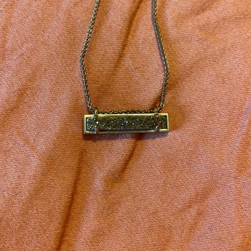 Kendra Scott rectangle necklace